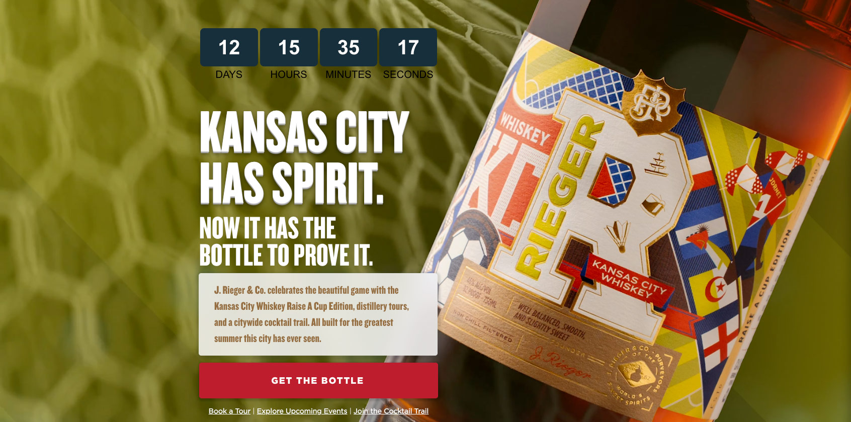 J. Rieger & Co: Microsite: Raise A Cup